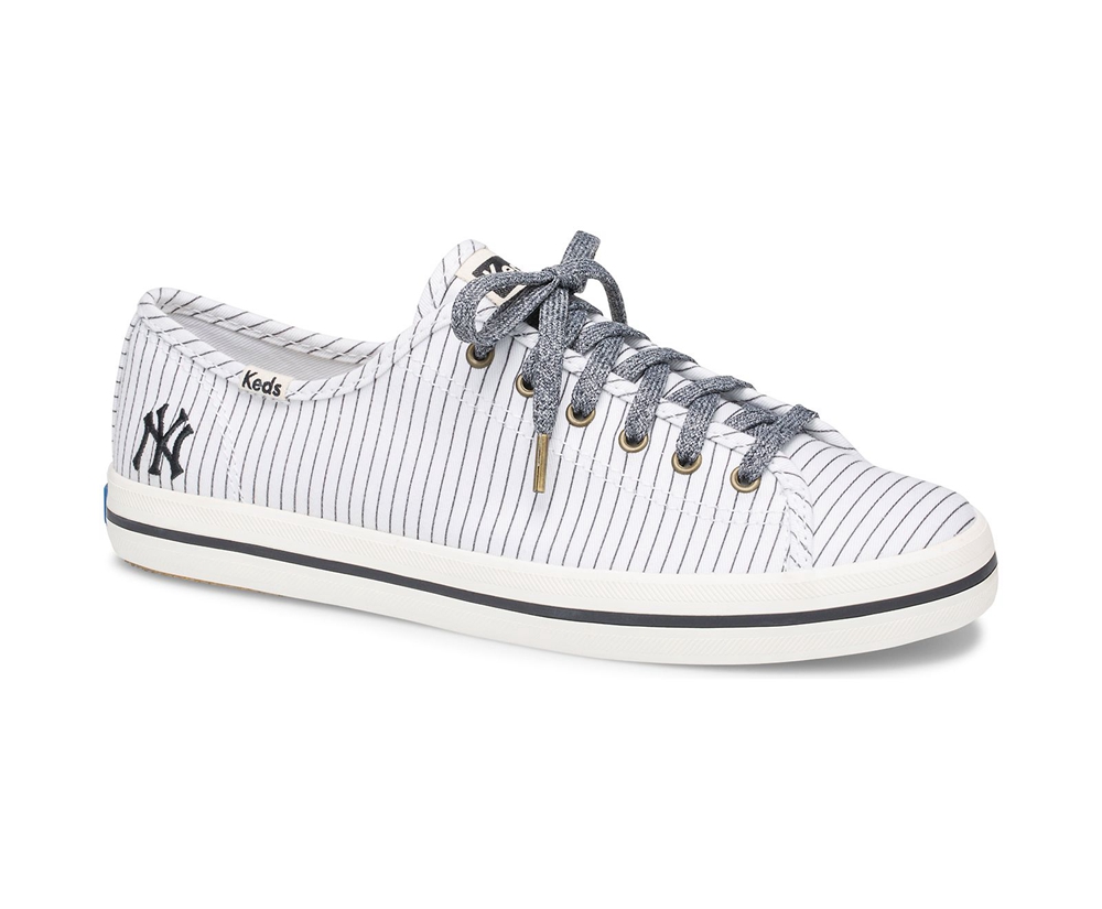 Womens Keds Sneakers - Kickstart MLB® - White - 0218-IFXUD